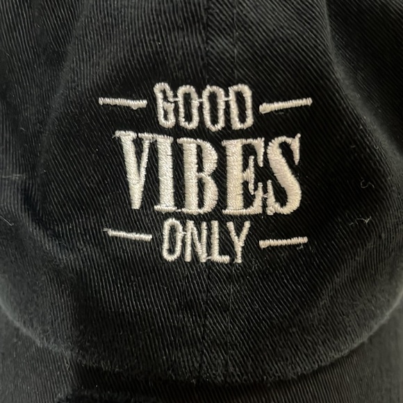 KBETHOS Vintage Good Vibes Only Distressed Black Hat - Picture 2 of 6